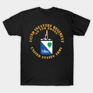 442nd Infantry Regiment - COA - Go for Broke X 300 T-Shirt